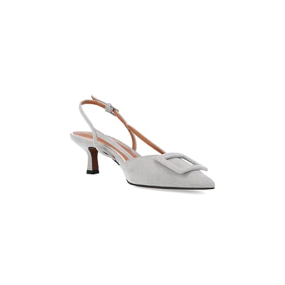 Grey slingback hot sale