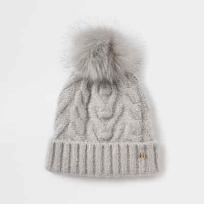 river island mens bobble hat