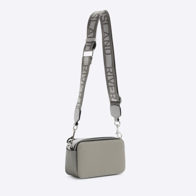 Grey satchel bag hotsell