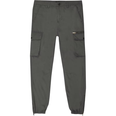 river island black cargo pants
