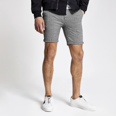 mens gray chino shorts