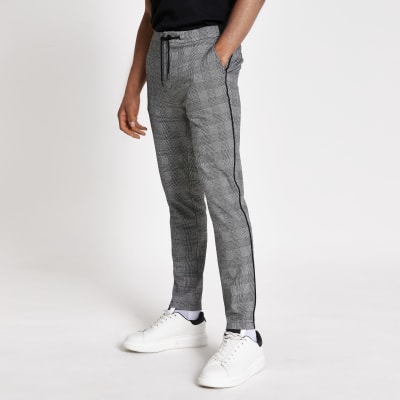 grey casual trousers