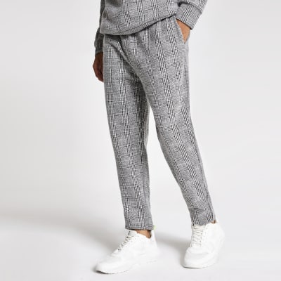 slim fit grey joggers