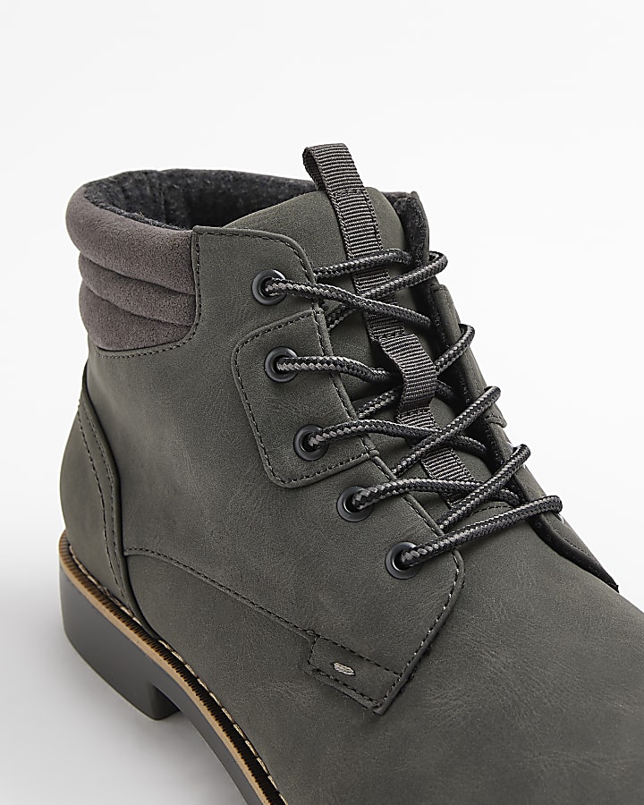 Grey chukka boots