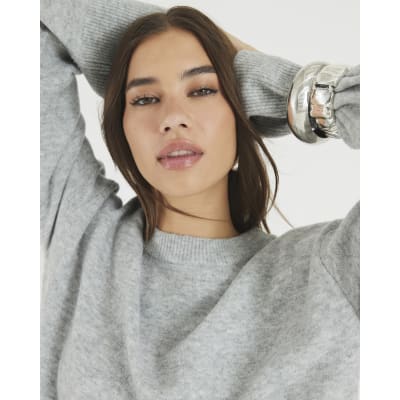 Grey Crew Neck Jumper