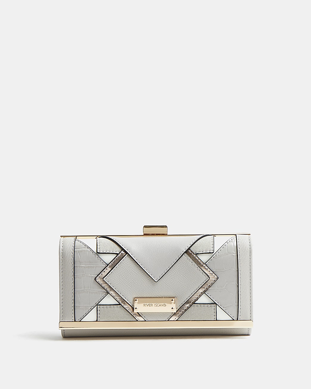 Grey cut out purse