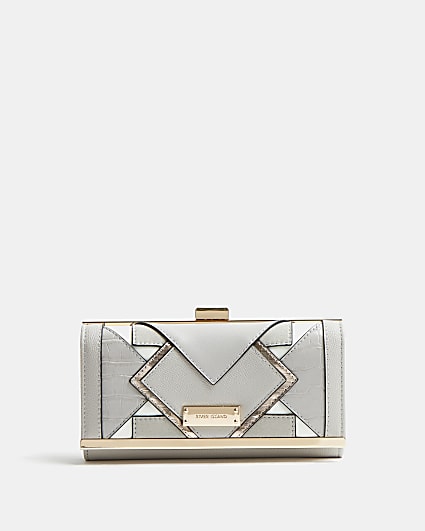 Grey cut out purse