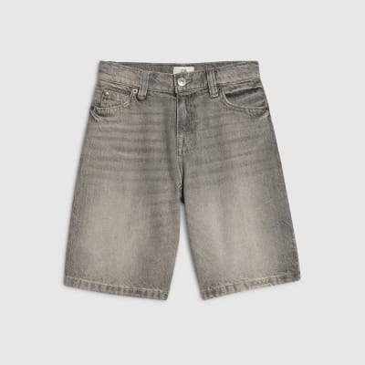 Grey Denim Jorts