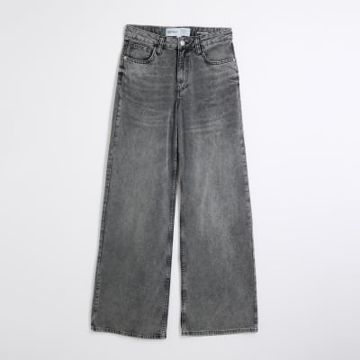 ★RAIVE★ Vintage Wide Denim Pants in L/Grey VJ5SL40311 Vintage Wide Denim Pants in L/Grey VJ5SL403-11 - 레이브