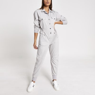 river island denim boiler suit