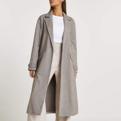 longline faux coat