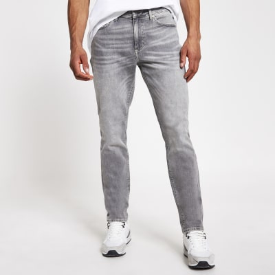 river island mens grey jeans