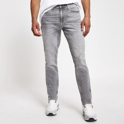 river island grey jeans mens