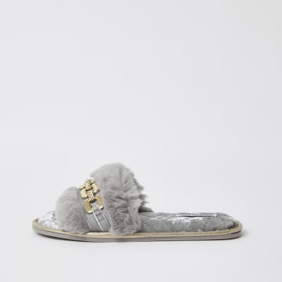 river island girls slippers