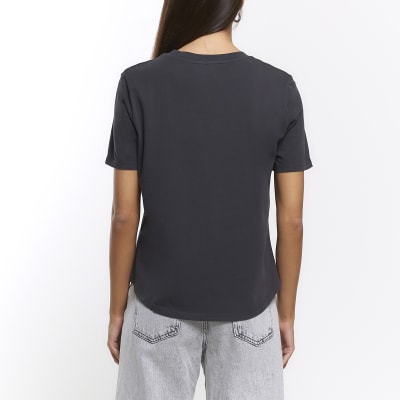 Grey Graphic T Shirt
 Grey graphic t shirt