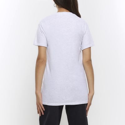 Grey Graphic T Shirt
 Grey graphic t shirt