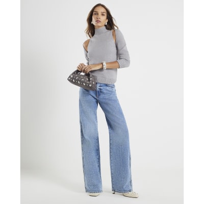 Grey Knit 2 in 1 Shrug Top