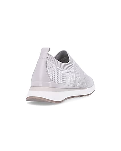 360 degree animation of product Grey knitted trainers frame-11