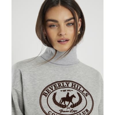 Grey Long Sleeve Beverly Hills Sweatshirt