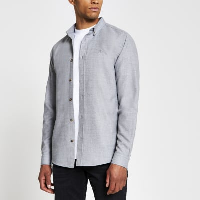 river island mens slim fit shirts
