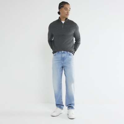 Grey long sleeve jumper hotsell