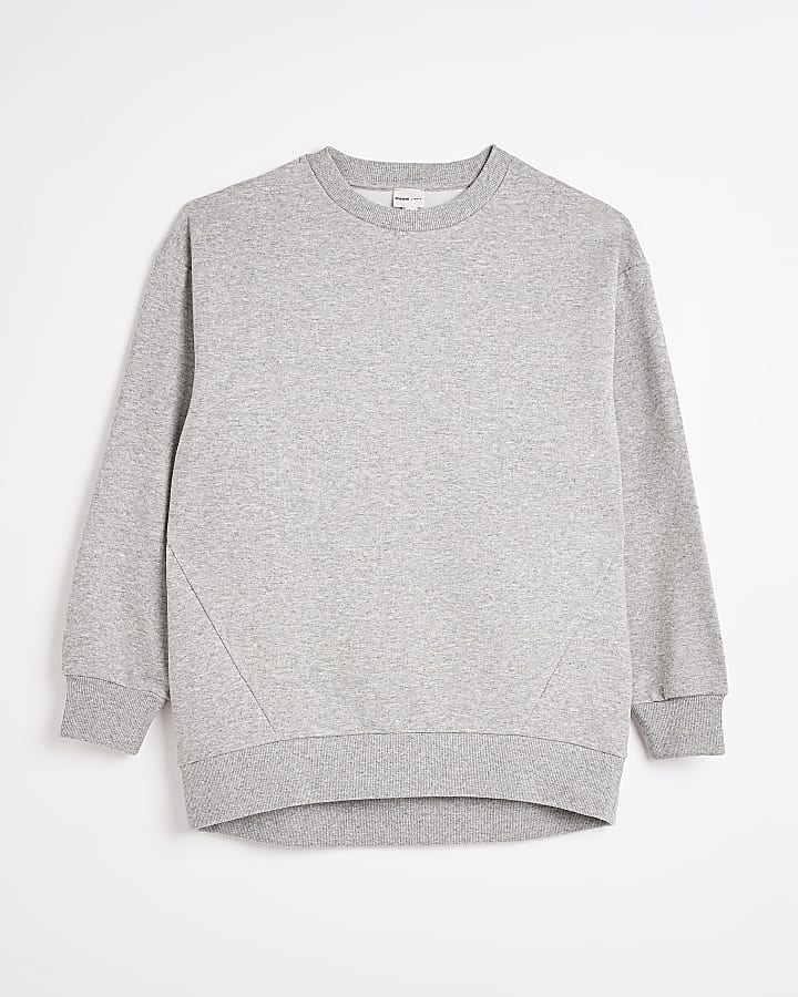 Grey longline sweatshirt