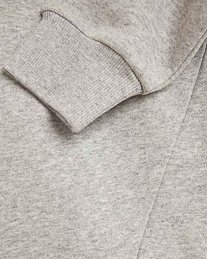 Grey longline sweatshirt