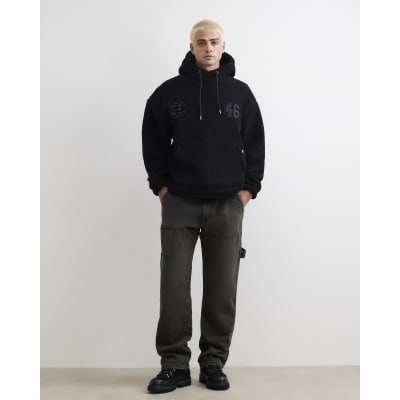 Grey Loose Fit Washed Jeans