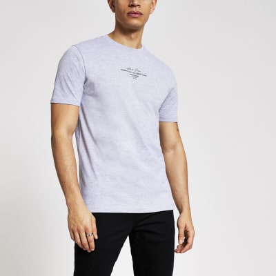 white marl t shirt