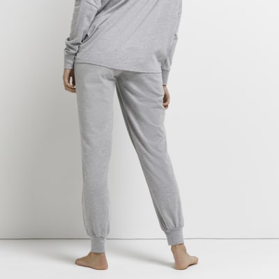 grey maternity joggers