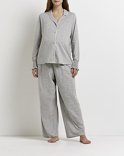 Grey maternity pyjama set