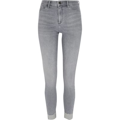 grey river island jeans