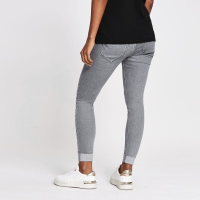 Grey Molly overbump maternity jeggings