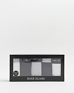 Grey Multipack of 5 RI trunks with giftbox