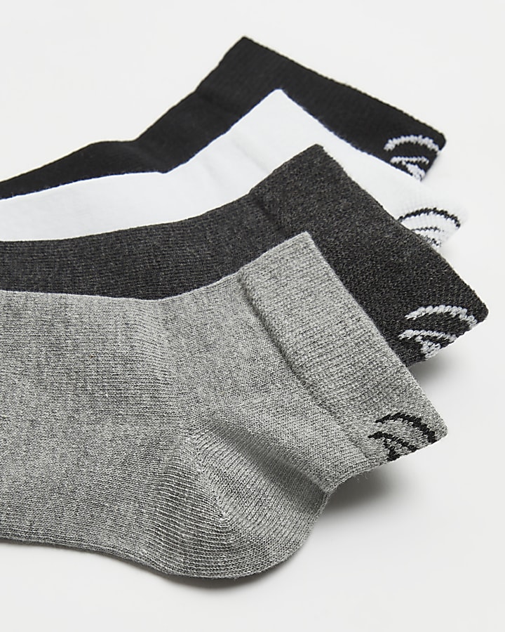 Grey multipack RI trainer socks