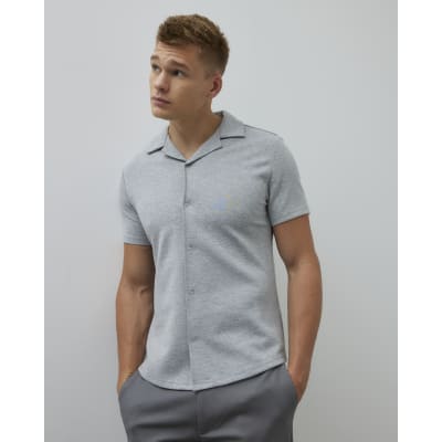 Grey Muscle Fit Shirt