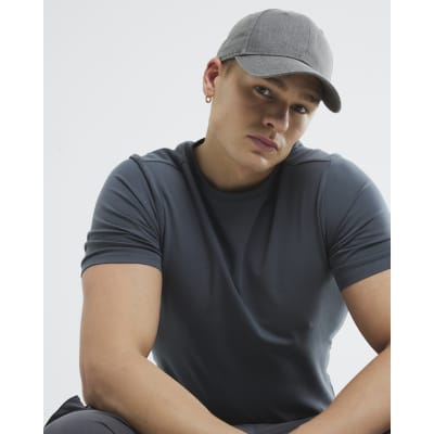 Grey Muscle Fit Short Sleeve T-Shirt