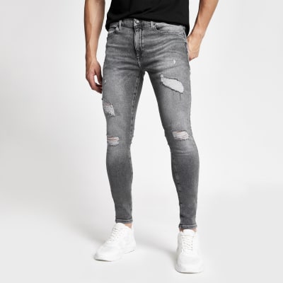 ripped gray jeans