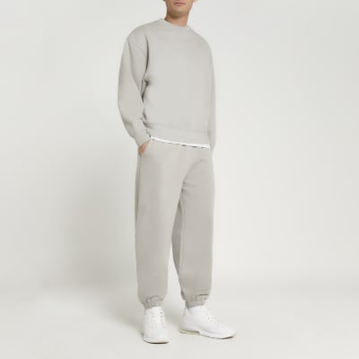 river island grey joggers