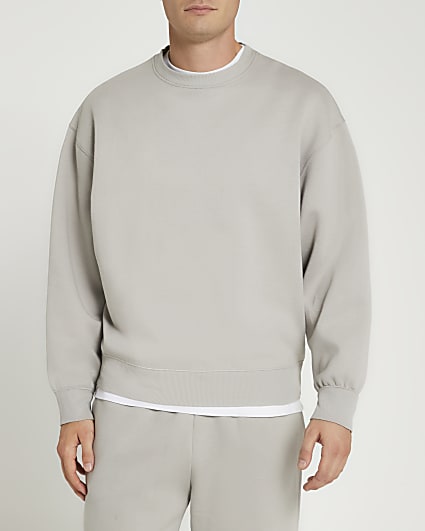 Grey oversized fit sweatshirt