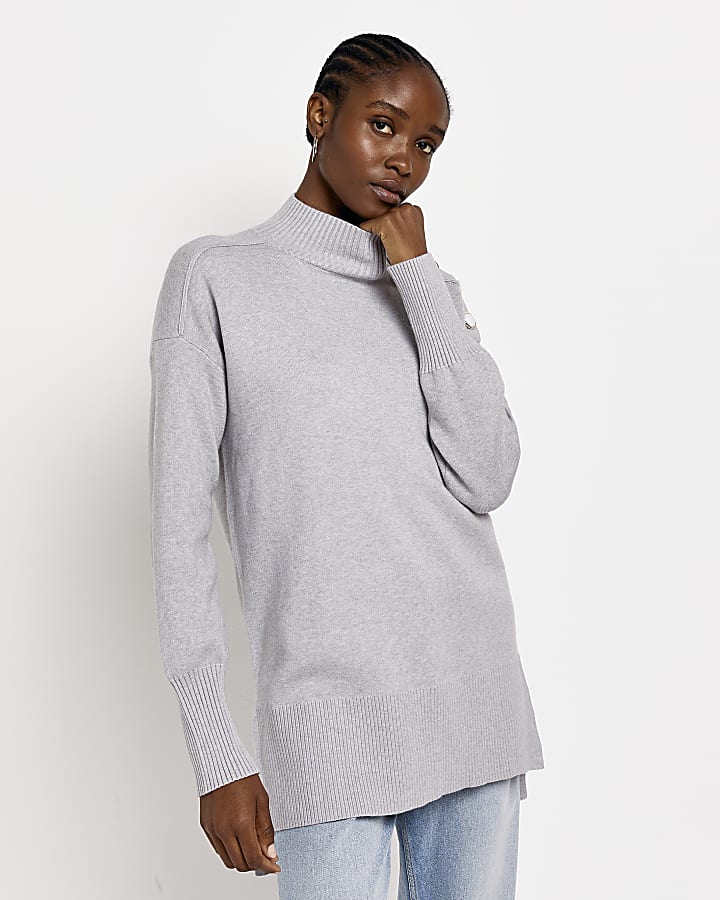 Grey oversized jumper