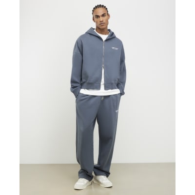 Grey Oversized Luminis Zip Through Hoodie