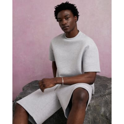 Grey Oversized Premium Cotton T-Shirt