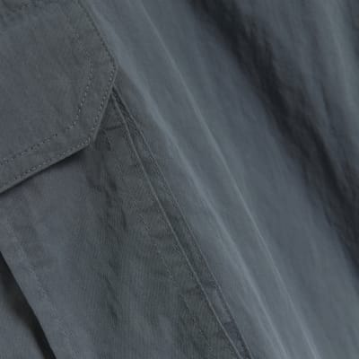 Grey parachute cargo trousers | River Island