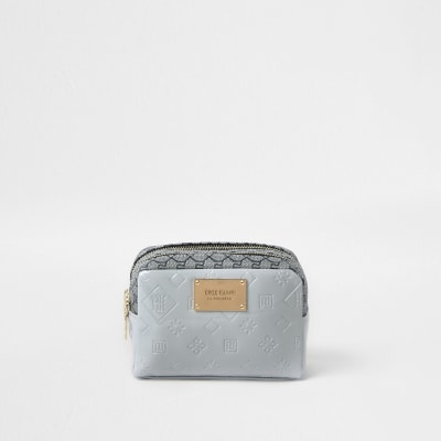 makeup bag grey
