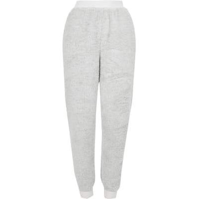 grey joggers cuffed