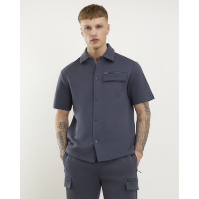 Grey Premium Regular Fit Short Sleeve Shirt