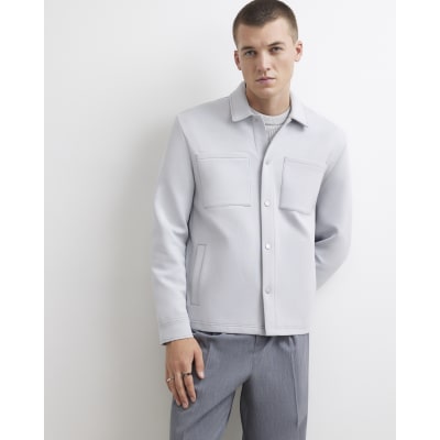Grey Premium Slim Fit Overshirt