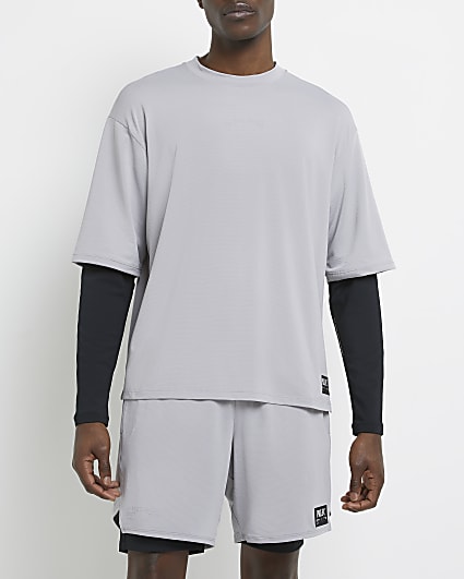 Grey Prolific sport long sleeve t-shirt