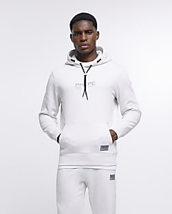 Grey prolific sport slim fit hoodie